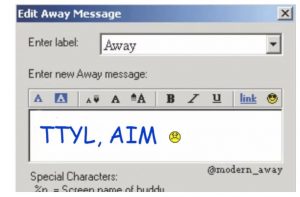 AOL Instant Messenger example